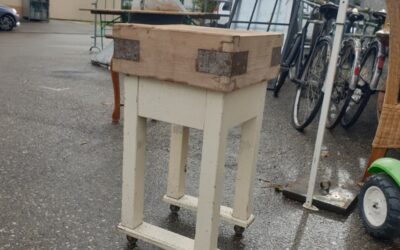Billot de boucher en bois